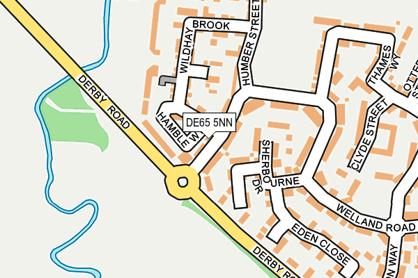 DE65 5NN map - OS OpenMap – Local (Ordnance Survey)