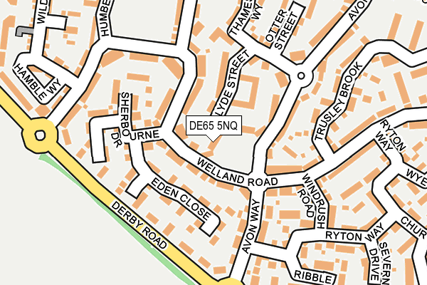 DE65 5NQ map - OS OpenMap – Local (Ordnance Survey)