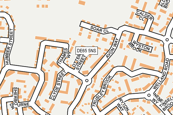 DE65 5NS map - OS OpenMap – Local (Ordnance Survey)