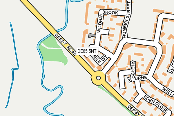 DE65 5NT map - OS OpenMap – Local (Ordnance Survey)