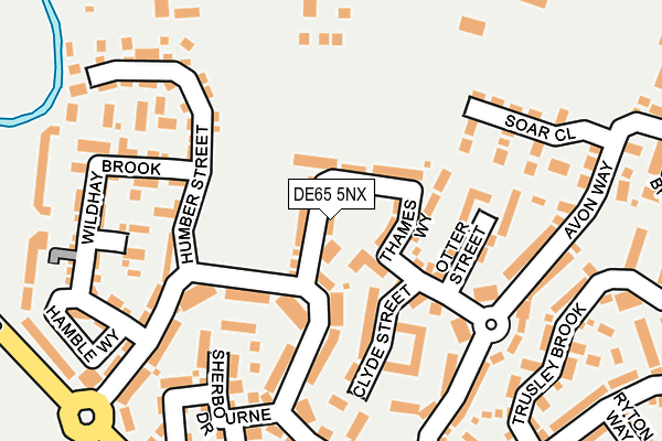 DE65 5NX map - OS OpenMap – Local (Ordnance Survey)