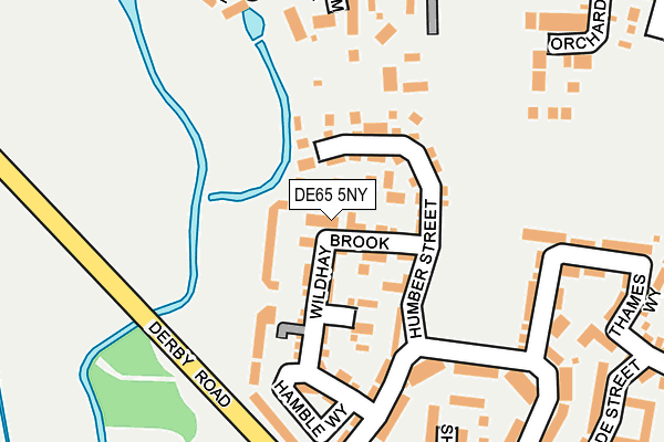 DE65 5NY map - OS OpenMap – Local (Ordnance Survey)