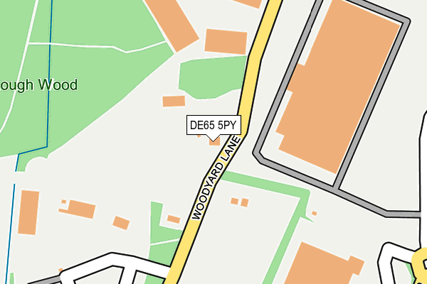 DE65 5PY map - OS OpenMap – Local (Ordnance Survey)