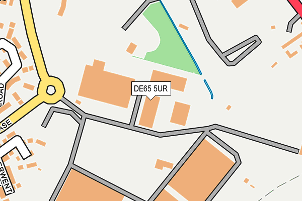 DE65 5UR map - OS OpenMap – Local (Ordnance Survey)