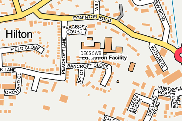 DE65 5WB map - OS OpenMap – Local (Ordnance Survey)