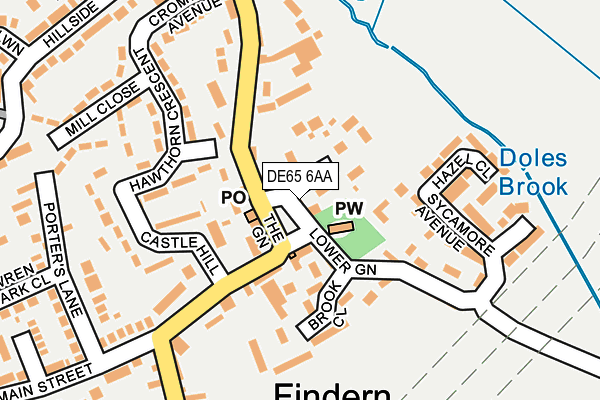 Map of FINDERN STORES LTD. at local scale