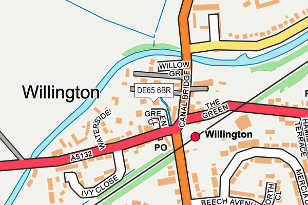 DE65 6BR map - OS OpenMap – Local (Ordnance Survey)