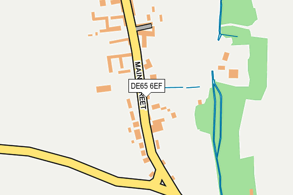 DE65 6EF map - OS OpenMap – Local (Ordnance Survey)