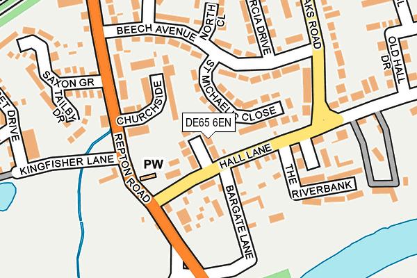DE65 6EN map - OS OpenMap – Local (Ordnance Survey)