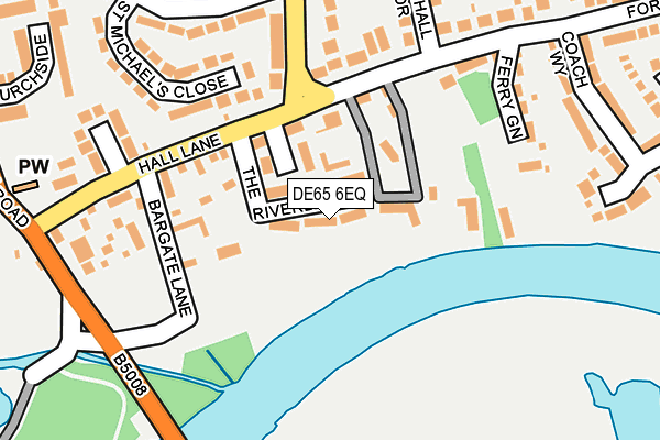 DE65 6EQ map - OS OpenMap – Local (Ordnance Survey)