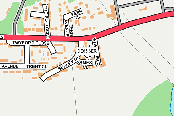 DE65 6ER map - OS OpenMap – Local (Ordnance Survey)