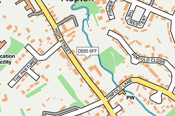 DE65 6FF map - OS OpenMap – Local (Ordnance Survey)