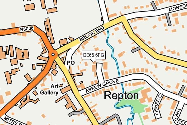 DE65 6FG map - OS OpenMap – Local (Ordnance Survey)