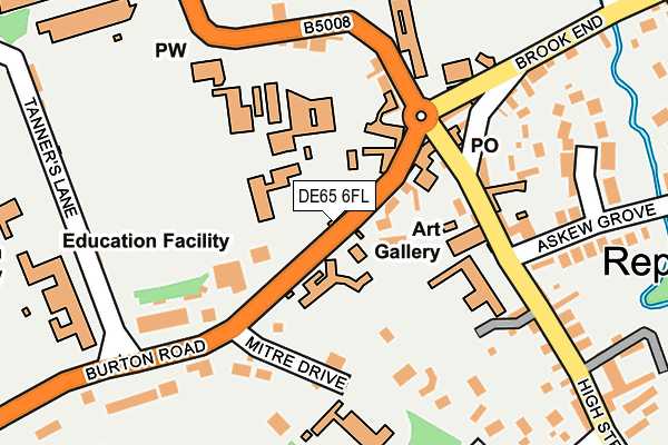 DE65 6FL map - OS OpenMap – Local (Ordnance Survey)