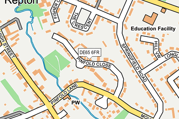 DE65 6FR map - OS OpenMap – Local (Ordnance Survey)