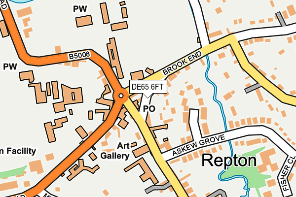 DE65 6FT map - OS OpenMap – Local (Ordnance Survey)