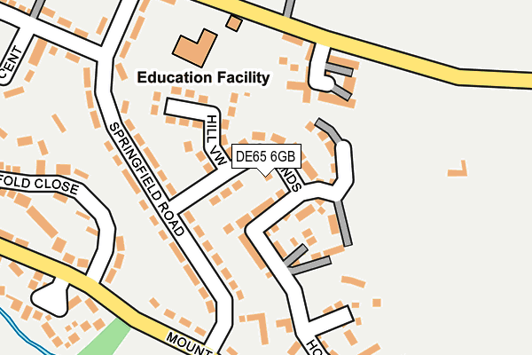 DE65 6GB map - OS OpenMap – Local (Ordnance Survey)