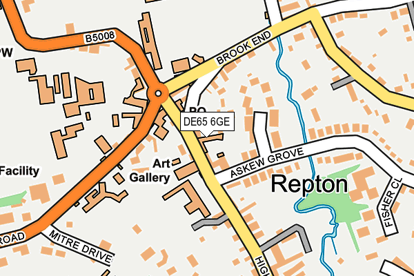DE65 6GE map - OS OpenMap – Local (Ordnance Survey)