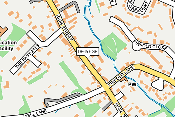 DE65 6GF map - OS OpenMap – Local (Ordnance Survey)