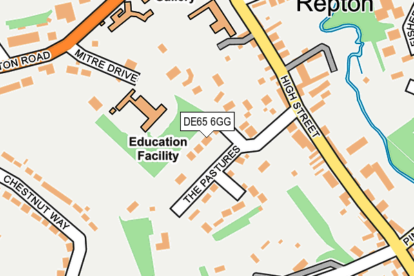 DE65 6GG map - OS OpenMap – Local (Ordnance Survey)