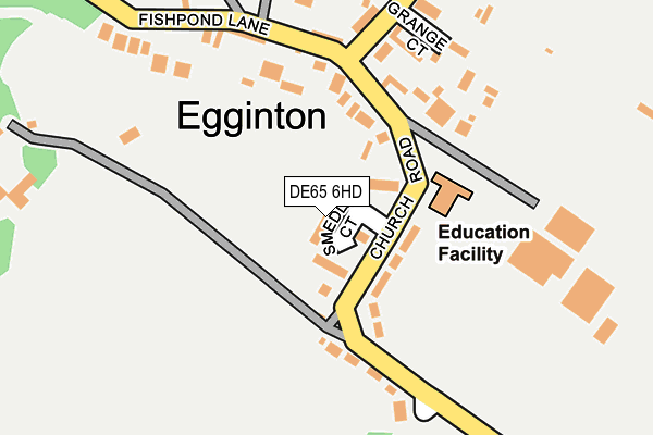 DE65 6HD map - OS OpenMap – Local (Ordnance Survey)