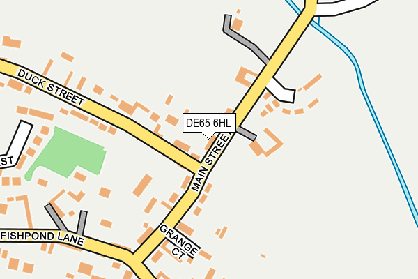 DE65 6HL map - OS OpenMap – Local (Ordnance Survey)