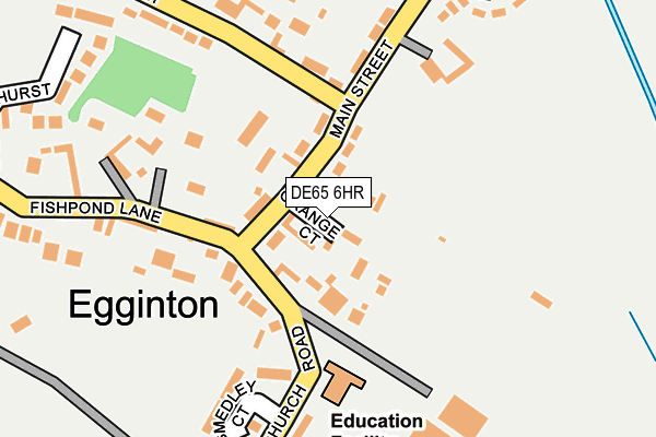 DE65 6HR map - OS OpenMap – Local (Ordnance Survey)