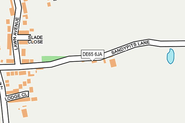 DE65 6JA map - OS OpenMap – Local (Ordnance Survey)