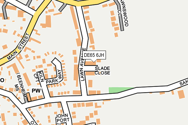DE65 6JH map - OS OpenMap – Local (Ordnance Survey)