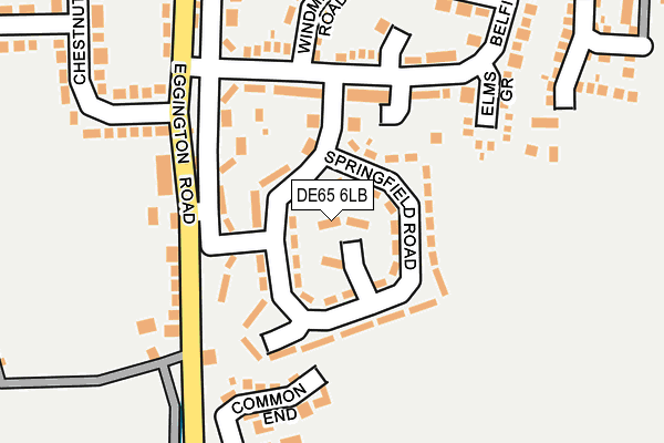 DE65 6LB map - OS OpenMap – Local (Ordnance Survey)