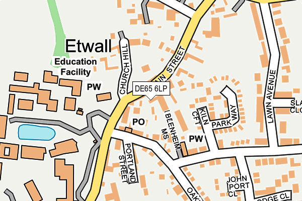 Map of PEACH EVENTS LTD at local scale