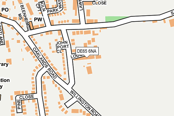 DE65 6NA map - OS OpenMap – Local (Ordnance Survey)