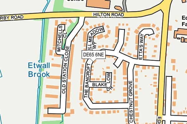 DE65 6NE map - OS OpenMap – Local (Ordnance Survey)
