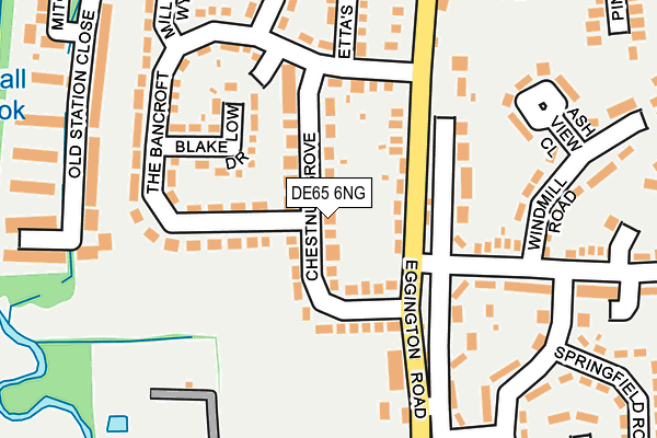 DE65 6NG map - OS OpenMap – Local (Ordnance Survey)