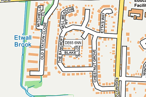 DE65 6NN map - OS OpenMap – Local (Ordnance Survey)