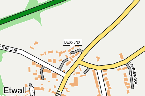 DE65 6NX map - OS OpenMap – Local (Ordnance Survey)