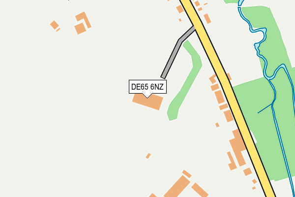 DE65 6NZ map - OS OpenMap – Local (Ordnance Survey)