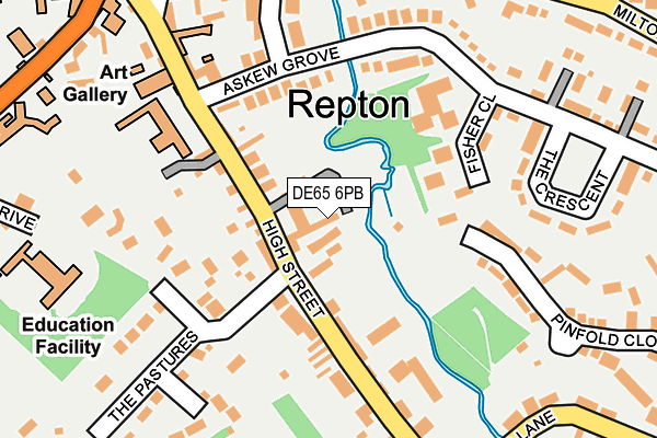 DE65 6PB map - OS OpenMap – Local (Ordnance Survey)