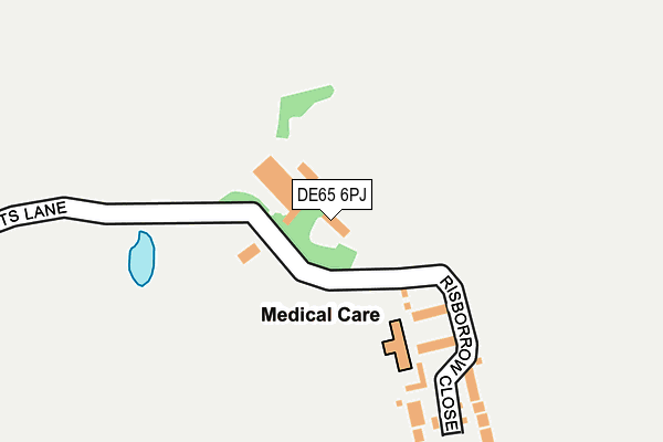 DE65 6PJ map - OS OpenMap – Local (Ordnance Survey)
