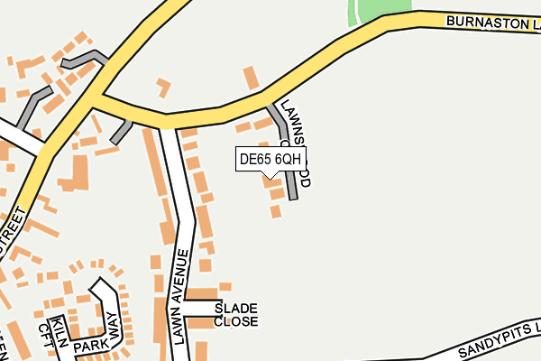 DE65 6QH map - OS OpenMap – Local (Ordnance Survey)