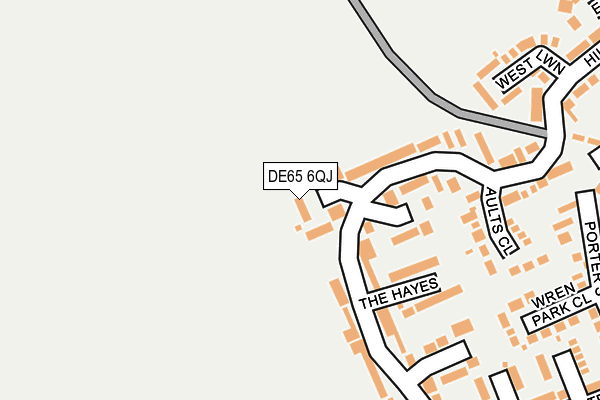 DE65 6QJ map - OS OpenMap – Local (Ordnance Survey)