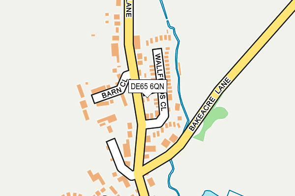 DE65 6QN map - OS OpenMap – Local (Ordnance Survey)