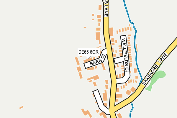 DE65 6QR map - OS OpenMap – Local (Ordnance Survey)
