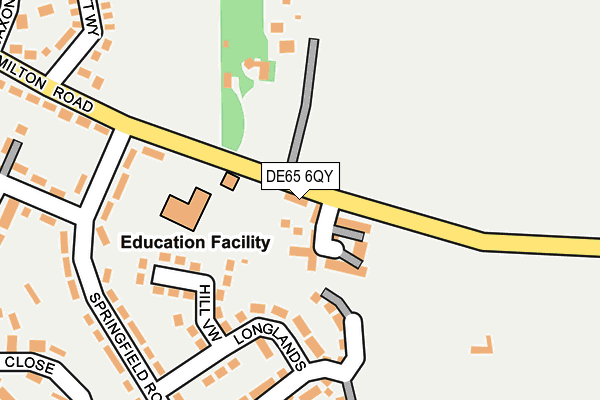 DE65 6QY map - OS OpenMap – Local (Ordnance Survey)