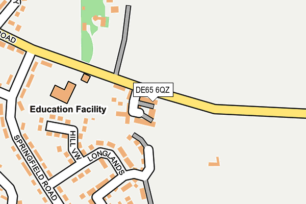 DE65 6QZ map - OS OpenMap – Local (Ordnance Survey)