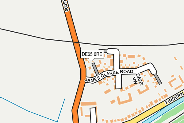 DE65 6RE map - OS OpenMap – Local (Ordnance Survey)