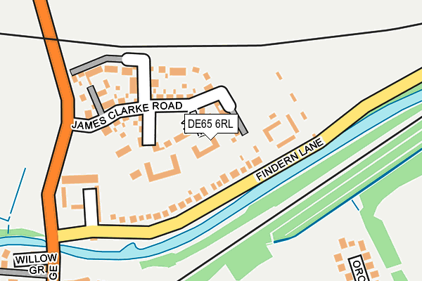 DE65 6RL map - OS OpenMap – Local (Ordnance Survey)