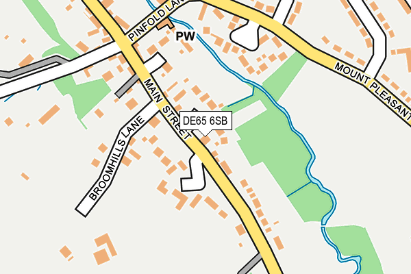 DE65 6SB map - OS OpenMap – Local (Ordnance Survey)