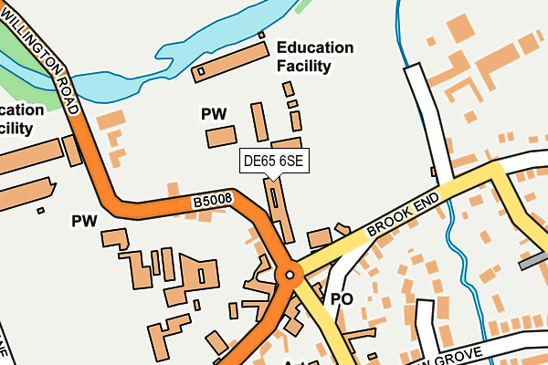 DE65 6SE map - OS OpenMap – Local (Ordnance Survey)