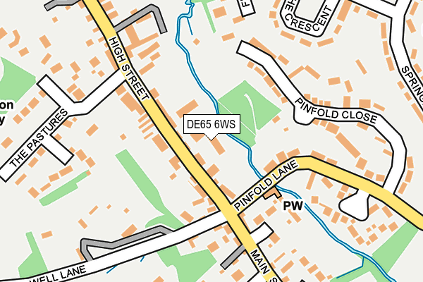 DE65 6WS map - OS OpenMap – Local (Ordnance Survey)